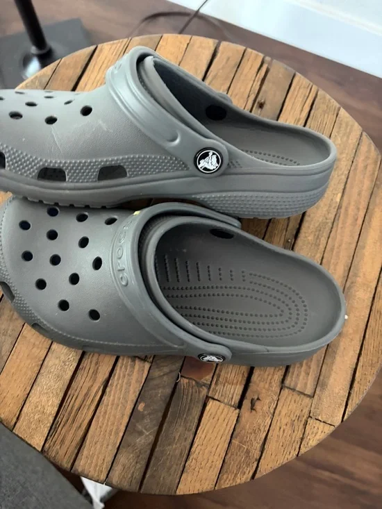 CROCS Gray Unisex Slip-On Clog - Picture 2 of 4
